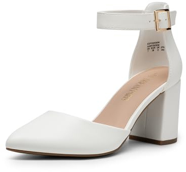 DREAM PAIRS Escarpins Femme Petit Talon Bout Pointu, Chaussures à Talon Confort Chic pour Mariage, Bureau ou Soirée – Talon 7,5 cm