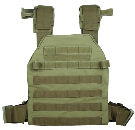 Greencity Gewichtsweste Einstellbar Kraft- und Ausdauertraining Taktische Weste Schnellverschluss mit MOLLE-System, Fitness Workouts, Laufen