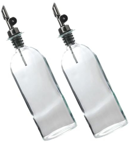 WATIIFUFU 2stücke Küchenölflasche Mit Spender Ölspenderflasche Aus Ölspender Für Küche Ölglasflasche Mit Ausguss Essigflasche Für Speiseöl Und Essig