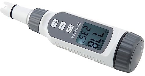 SMART SENSOR PH818 Portable PH Meter, LCD Display, Measures PH Value & Solvent Temperature, for Industrial, Electrical
