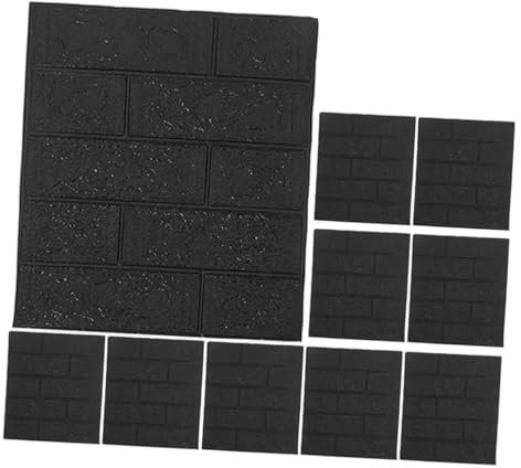 Housoutil Adesivi Murali Rimovibili in Mattoni Pannelli Murali Decorativi Autoadesivi Effetto Pietra Finta Accessori Per La Casa Multiscena