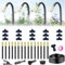 360° Curved Garden Automatic Irrigation System,Irrigation System Kit,Bendable Adjustable Watering System,Water-Saving Design,Quick Installation Drip Irrigation System,for Lawn,Greenhouse,Yard (15M)
