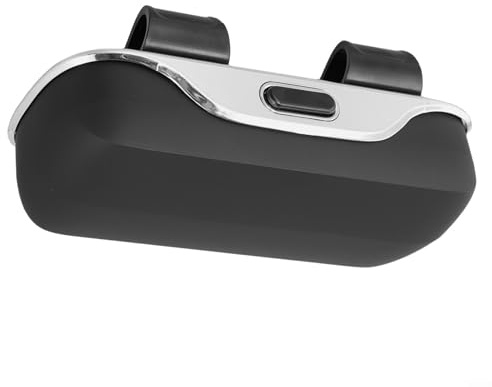 Auto-Sonnenbrillenhalter, Sonnenblende montiertes Brillenetui, tragbare Brillenaufbewahrungsbox, Fahrzeuginnenraum, kompaktes Augenschutz-Design, Zubehör (schwarz)