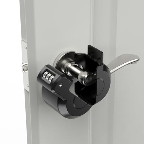Door Handle Lockout Device Cover with Code to Disable Door Handle Temporary Combination Lock for Bedroom from Outside Knob Lock (1)