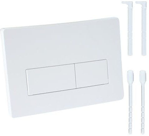 ALKNOT - Plaque de commande WC - Pièces de rechange compatibles avec Geberit Sigma01 UP300 et 320 (blanc)