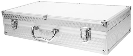 TOYZFRIENDY Maletín Rígido para Micrófono Inalámbrico de Aleación de Aluminio Protección Acolchada y Absorción de Impactos para Transporte Seguro en Eventos