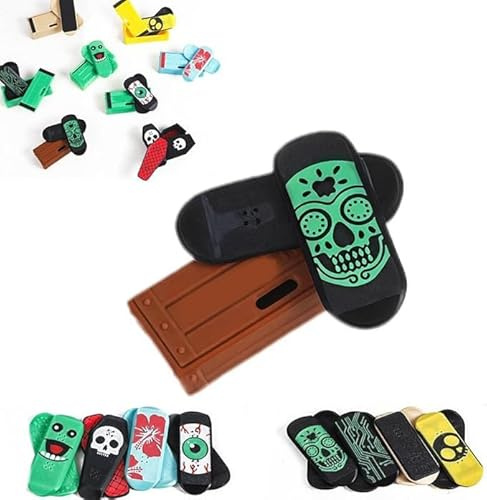 Aakluk Magnetic Mini Fingerboard | 3D tryckta fingerboard fruktstacles, flipe, och rulla din stresslindring | Rolig, stresslindring och bärbar | för familj vänner pojkar flickor