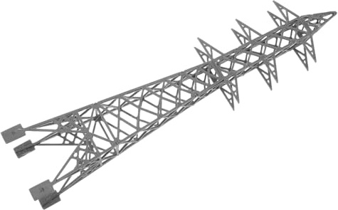 Gogogmee Torre di Trasmissione in Pla 1:150 in Miniatura Portatile Alta Simulazione per Diorama Ferroviario per Decorazione Scena Ferroviaria