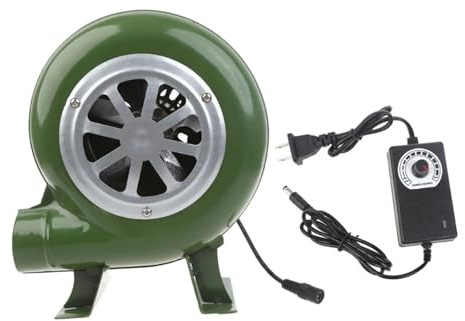 Portable Mini BBQ Blower Fan 3-12V Iron Pipe Electric Air Blower for Camping & Outdoor Picnics 80W Fire Starter Efficient Charcoal Starter Tool