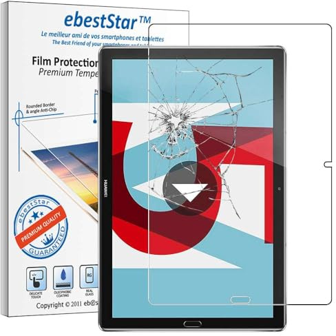 ebestStar - compatible with Huawei MediaPad M5 10.8 Screen Protector Tablet 10.8 Premium Tempered Glass Film Shatterproof, 9H 3D Bubble Free [M5 10.8: 258.7 x 171.8 x 7.3mm, 10.8'']