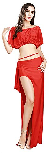 ROYAL SMEELA Costumi di Danza del Ventre Vestito Pratica gonne Lunga Danza del Ventre Abbigliamento Sexy Abito Danza del Ventre Top Danza del Ventre e Gonna Danza del Ventre Costume Danza Ventre