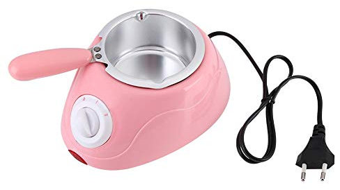 MAGT Schokoladenschmelztiegel, 2 Farben Elektrische Pralinenschmelzmaschine mit DIY-Formset für die Küche(Rosa)
