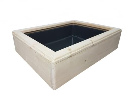 Bunny Love ♡ Kaninchentoilette mit Holzrahmen | Kaninchenzubehör mit viel Liebe zum Detail