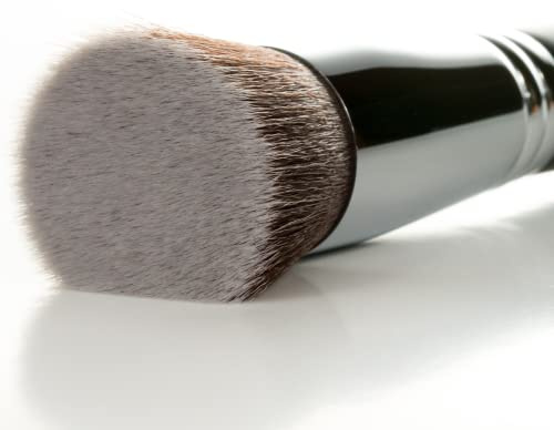 Flat Top Kabuki Foundation Brush - Beauty Junkees Large Dense Synthetic Face Makeup Brushes for Liquid, Cream, Powder Make Up, Buffing, Blending, Stippling Applicator, Brocha Para Base de Maquillaje