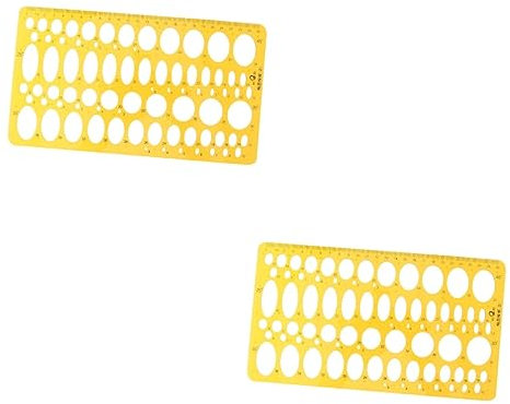 STOBOK Ellipsenschablone 2st Lineal-kit Für Architekturzeichnungen Ellipsenvorlagen Lineale Zeichnungsvorlagen Ellipsenmesslineale Architektur Messinstrument Wolkenherrscher Drinnen
