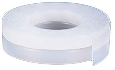 MIFANI Dichtungsstreifen, Silikondichtung, Türstreifen unten, 10 m, for Lücken im Haus, Glas, Duschfenster und Tür, wetterfest (Breite 45 mm), braun (Color : Transparent)