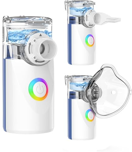 Household Ne-bulizer - Mist Machine Rechargeable Ne-buliser Handheld Portable Mist Machine (Blue)