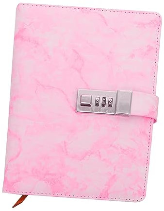 Operitacx Marble Notebook Mit Passwortsperre Notizbuch Für Studenten Vintage Diary Im Einfachen Stil Tragbares Schreibheft Für Kreative Notizen Und Ideen Leicht Und Praktisch