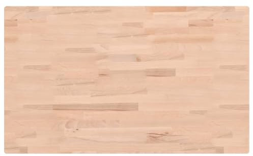 Massivholz Tischplatte Rechteckig Massivholzplatte Schreibtischplatte Holz Platte Ersatztischplatte Holzplatte für Heimwerker, Arbeitsplatten & Tische, 100x60x4 cm Massivholz Buche