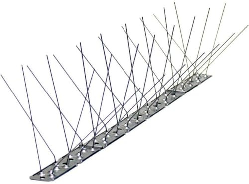 Remi Hogar Pinchos Anti Palomas con Base de Acero Inoxidable | Anti Gaviotas | Ahuyenta Palomas Efectivo (5 Metros) | Fácil instalación | Repelentes de Aves