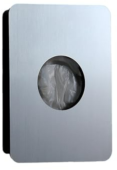 Schönbeck Design Hygienebeutelspender – Moderner Damenhygiene Spender für WC und Bad Hygienebeutel Halter zur Wandmontage Stilvoll Hygienisch Langlebig und Rostfrei (Edelstahl Look)