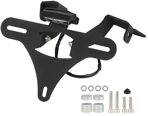 ISJRJF seitlich Nummernschildhalter Motorrad Kennzeichenhalter Halterung Hinten Fender Eliminator Kit Fit Für CFMOTO CFMOTO CF450MT 450MT 2024 2025 Kennzeichenhalter(with Light)