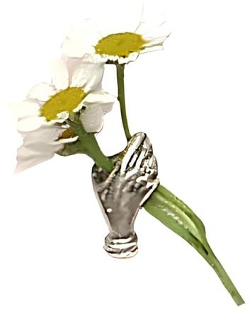 Fashionabel handhållen blomstift i elegant legeringsfinish handhållen blombrosch lämplig för olika tillfällen och stilar legering blommig bröstbukett nål