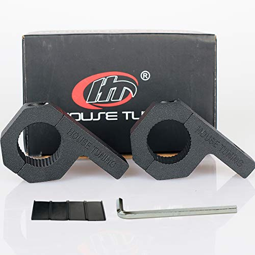 House Tuning 1.0 inch Holder Clamp Aluminum (25mm Diameter) Tube Clamps Mount Bracket Horizontal Bar Clamp kit for Work Light Bar(2pcs-1.0 Clamp)