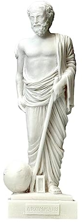 Archimedes Antike griechische Mathematiker gegossener Marmor handgefertigte Statue Skulptur