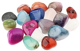 NKlaus 100g Pietre burattate Multi Mix 20-25 mm Pietre curative Pietre preziose Pietre per Gioielli Deco 14701