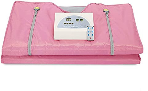 PAKJEL Kit de Sauna Couverture de Sauna de Perte de Poids 2 Contrôleur de Zone Professional Detox Therapy Anti-vieillissement Chauffe-Sauna pour Bain de Vapeur