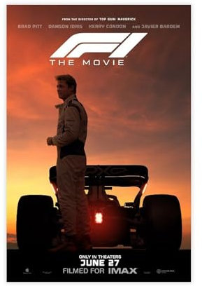 qdfaec Impression sur toile du film F1 - Décoration murale pour salon, chambre à coucher - 30 x 45 cm