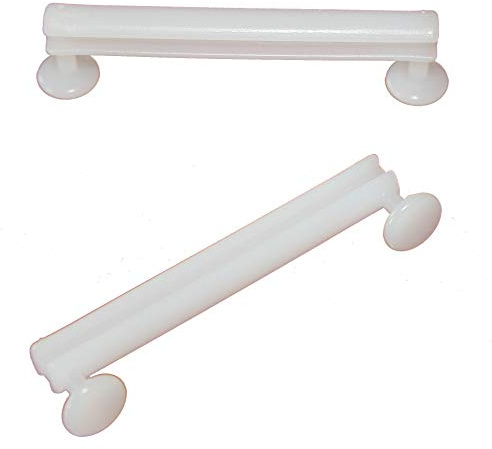 Efitex® 10 Schlaufengleiter 50 mm Gardinenhaken für Schlaufenvorhänge und Schals