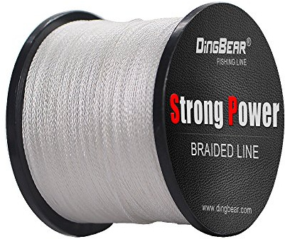 Dingbear 437Yd/400m 135LB/0.60mm Weiß Stark Ziehen Sie Generische Geflochtenen Angelschnur Angelschnur Fisch Linien