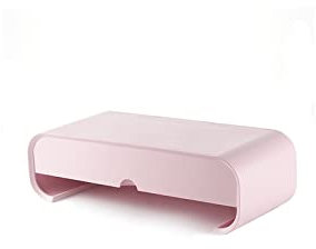 Escritorio del Ordenador Portátil De Pantalla Vertical De Sobremesa Soportes Incorporado En Cajones De Almacenamiento For Macbook, TV, PC, Ordenador Portátil, 49x22x14.5cm (Color : Pink)