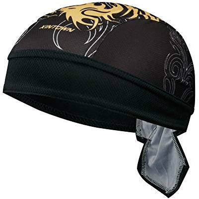 Asudaro Gorra Unisex de Bandana,Sombrero Pirata, para Montar al Aire Libre,Gorro de Bicicleta,bajo Casco de protección UV,paño Pirata,Diadema,Motorista,Correr, Gorro Funcional, Diseño 4,Talla única
