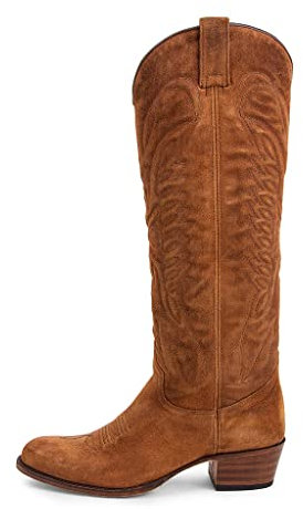 Sendra Boots - Cowboystövlar med häl och rund tå för kvinnor och män - två färger Cowboystövlar stil - snygga stövlar