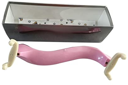 Exquisite Violin Schulterstütze Professionelle Violinenzubehör 4/4, 3/4 Schulterpolster Geige Schulterstütze (Color : Pink)