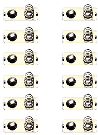 MACHSWON Lot de 10 plaques Contact à Ressort en métal pour Piles AAA 20x9mm avec Fente bidirectionnelle pour Carte de Conversion Bipolaire à Ressort en Nickel pour télécommande et Chargeur Batterie