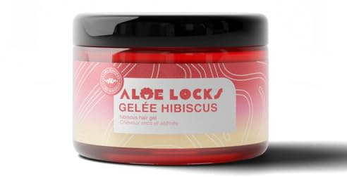 ALOÉ LOCKS | Gelée Hibiscus | Aide à la Réalisation de vos Coiffures | Élimine les Céllules Mortes | Active la Croissance du Cheveu | Protège des Fourches | Fabriqué en France | CrueltyFree | 300ML