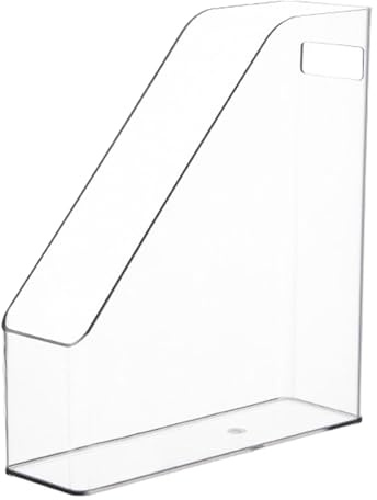 Portariviste Trasparente per Animali Domestici, Organizer da Scrivania 25x8x27 Cm per Libri, Documenti, Ricevute