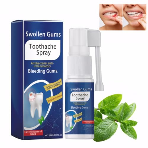 VEROA Tooth Gum Pain Relief Spray - Real Time Toothache Gum Pain Relief for Adult Relieve Gum Swelling Natural Toothache Relief Strong Mouth Spray - for Gum Disease Treatment for Adults - 20ML