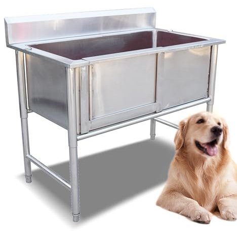 Edelstahl Tierbadewanne Hundebadewanne Hundebadewanne, Haustierwaschbecken für zu Hause, Hundewaschstation, Hundebadewannen, professionelle Hundebadestation aus Edelstahl, Hundepflegewanne,