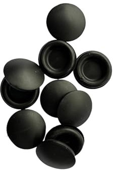 Black Blind Grommets 25mm, Pack of 10 Blanking Hole Wire Cable 25 Millimetre Closed Grommets