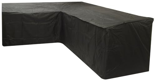 AHTCPO L Shaped Garden Furniture Cover, Outdoor Sectional Furniture Cover, Corner Sofa Couch Protector Cover, 210D Oxford Fabric, Waterproof Windproof Tearproof(192x260cm)
