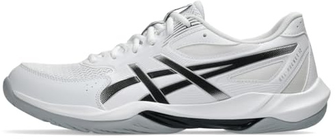 ASICS Men's Gel-Rocket 12 Volleyball Shoes, 9.5, White/Black