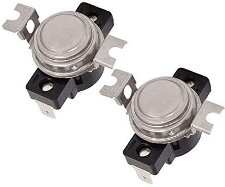 Baxnore 2 Stück KSD302 Thermostatschalter, Dual-Metallplatten-Temperaturkontrollschalter, Thermostat-Temperaturschalter-Ersatz für Wasserspender (130℃)