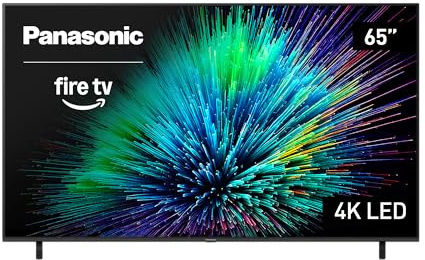 Panasonic W70 Series (2025 Model) 65 LED 4K Ultra HD Smart Fire TV, Press & Ask Alexa, Apple AirPlay, HDR10+, HDMI 2.1, and Bluetooth Support - 65W70BP