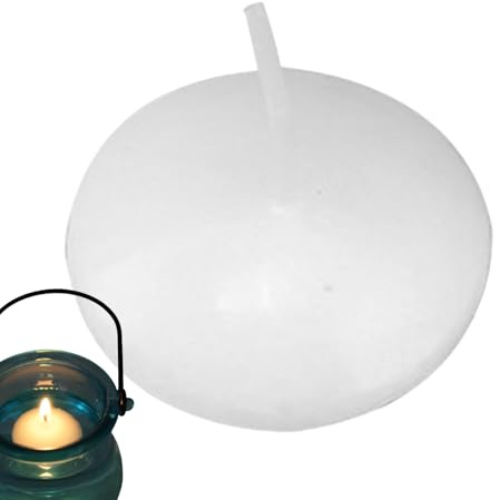 Candele galleggianti piccole di cera - piccole candele galleggianti romantiche, candele galleggianti da 1,38 x 1,38 x 0,39 pollici | Candele galleggianti per pavimenti vegetali non separate per vasca