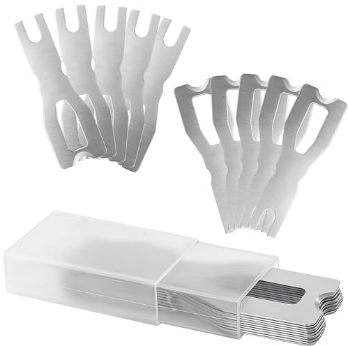 20Pcs Vinyl Skiving Knife Blade Compatible With Vinyl Floor Plank Flooring Cutter Machine Trimming Knife Welding Cutting Shovel Groover Tool